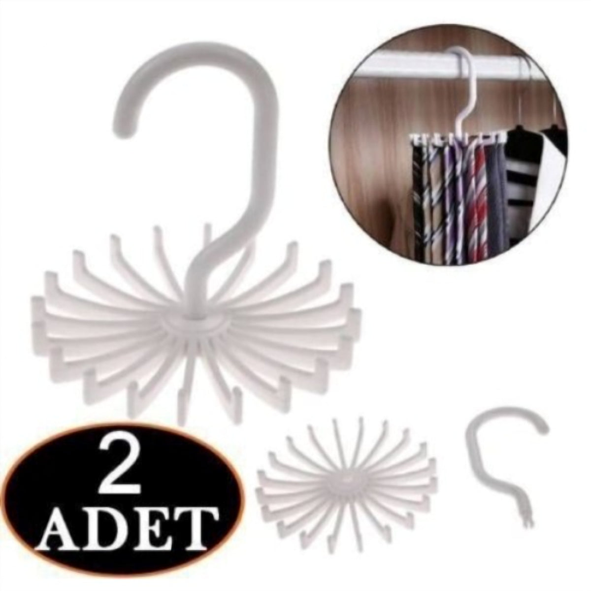 Kemer Askısı 20 Kancalı 2 ADET - ürün görünümü