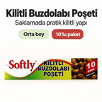 Kilitli Buzdolabı Poşeti - 10'lu Paket - Orta Boy - ürün özellikleri ve kullanım faydaları afişi