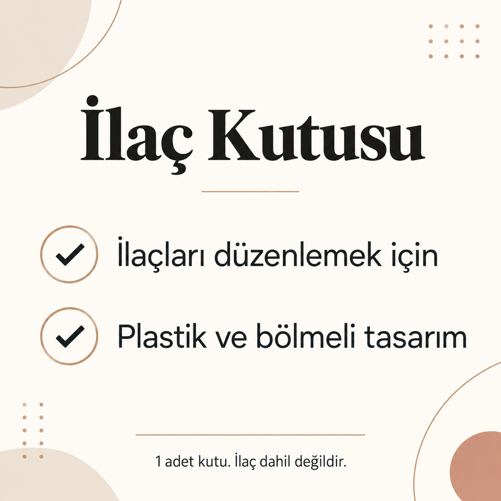 İlaç Kutusu - ürün özellikleri ve kullanım faydaları afişi