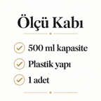 Özel Ölçü Kabı 500ml. - ürün özellikleri ve kullanım faydaları afişi