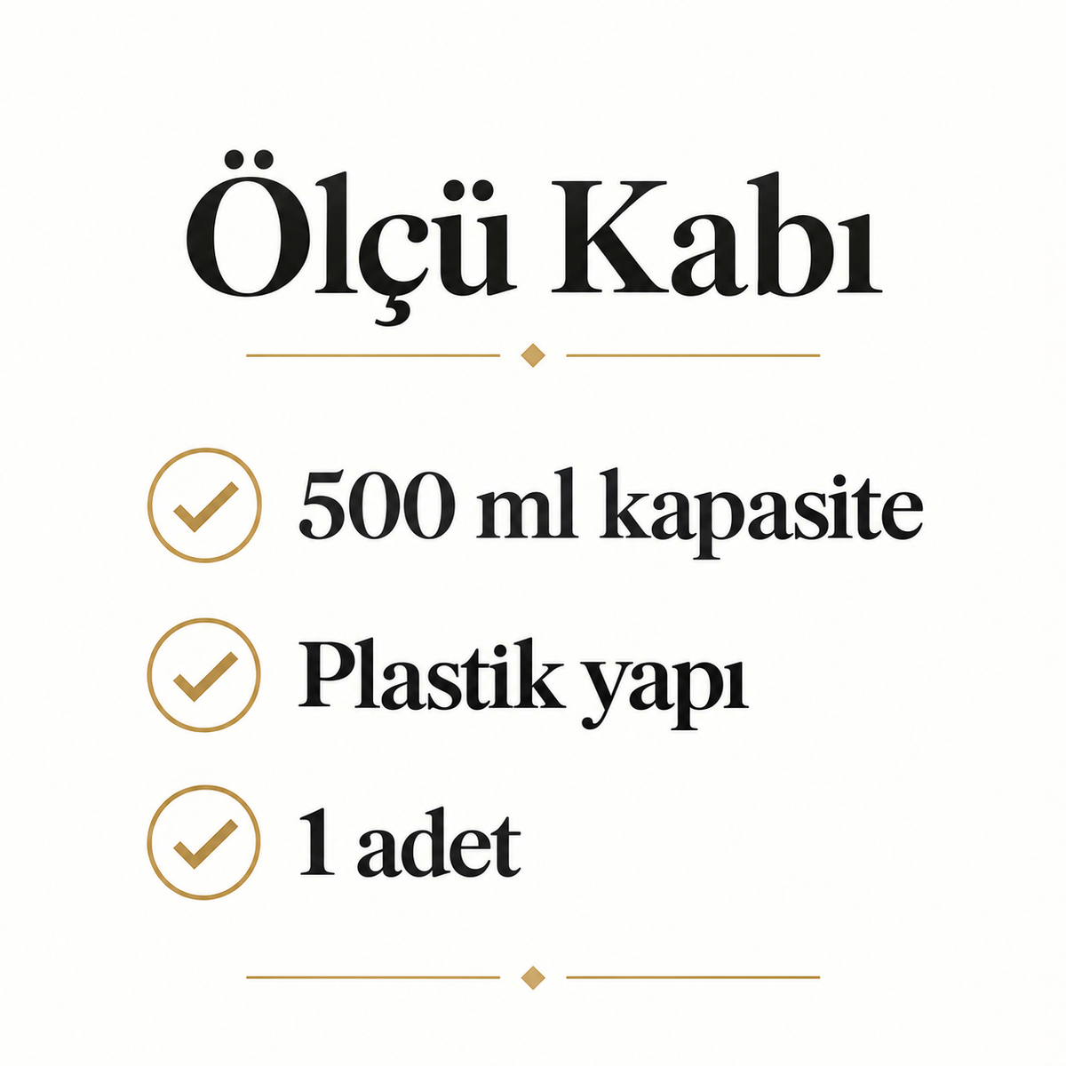 Özel Ölçü Kabı 500ml. - ürün özellikleri ve kullanım faydaları afişi