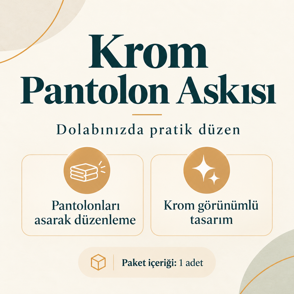 Krom Pantolon Askısı - ürün özellikleri ve kullanım faydaları afişi