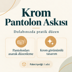Krom Pantolon Askısı - ürün özellikleri ve kullanım faydaları afişi
