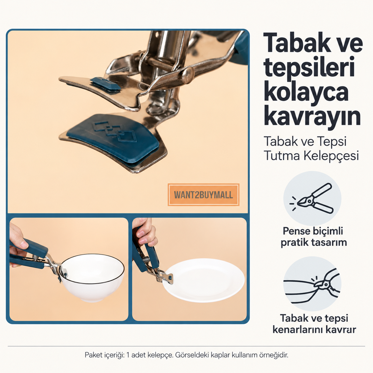 Tabak ve Tepsi Tutma Kelepçesi - ürün özellikleri ve kullanım faydaları afişi