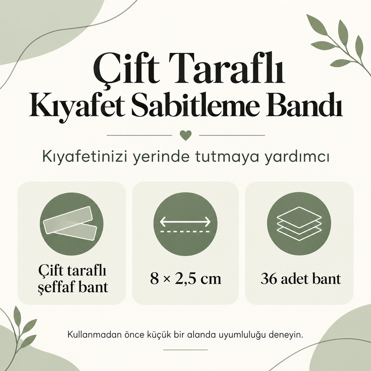 Çift Taraflı Vücut Kıyafet Sabitleme Bantı - ürün özellikleri ve kullanım faydaları afişi