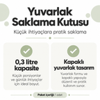 Tiny Box Yuvarlak Saklama Kutusu 0.3 Litre - ürün özellikleri ve kullanım faydaları afişi