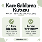 Tiny Box Kare Saklama Kutusu 0.3 Litre - ürün özellikleri ve kullanım faydaları afişi
