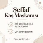 Çift Taraflı Şeffaf Kaş Maskarası - ürün özellikleri ve kullanım faydaları afişi