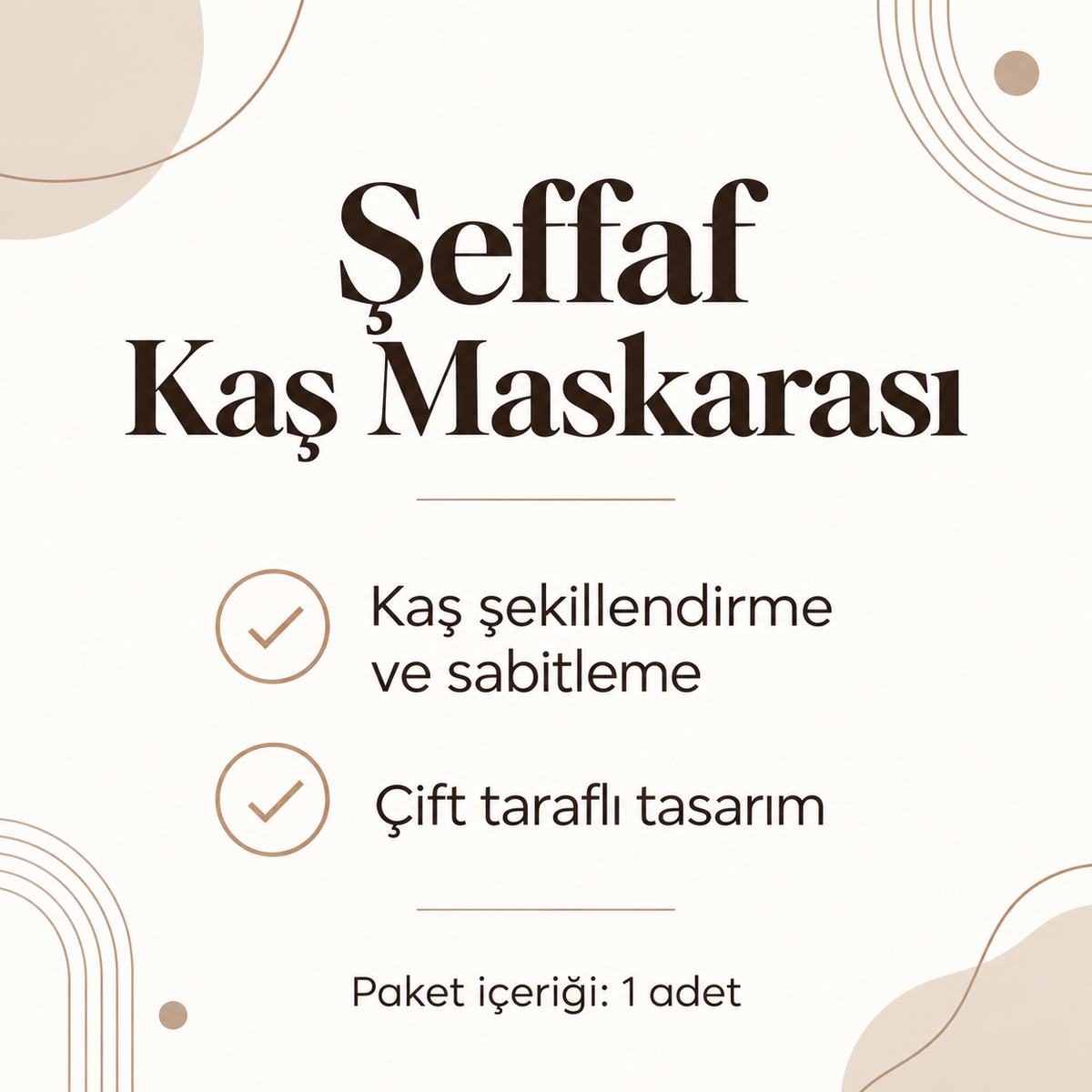 Çift Taraflı Şeffaf Kaş Maskarası - ürün özellikleri ve kullanım faydaları afişi