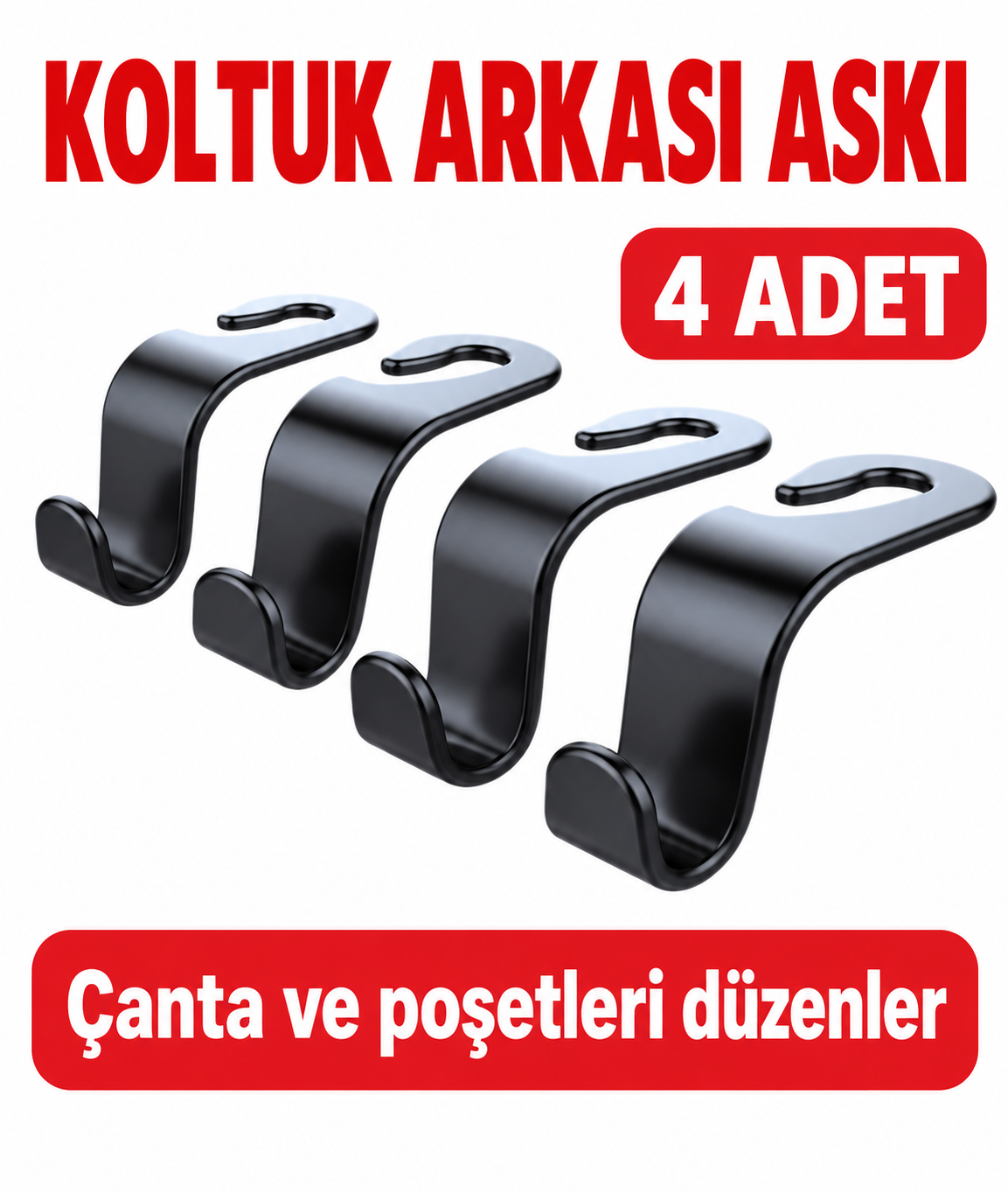 4 Adet Araba Koltuk Arkası Askı - özellik ve kullanım bilgileri