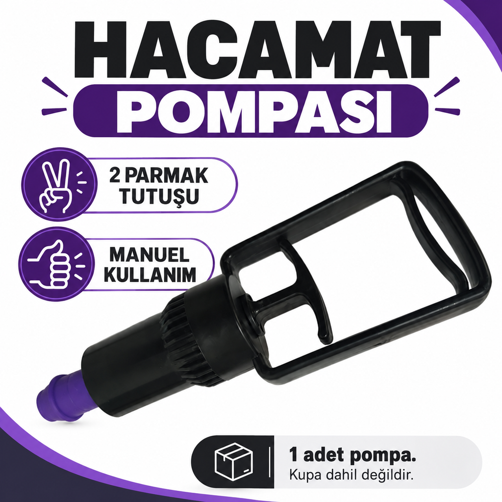 Hacamat Pompası 2 Parmak Siyah - özellik ve kullanım bilgileri