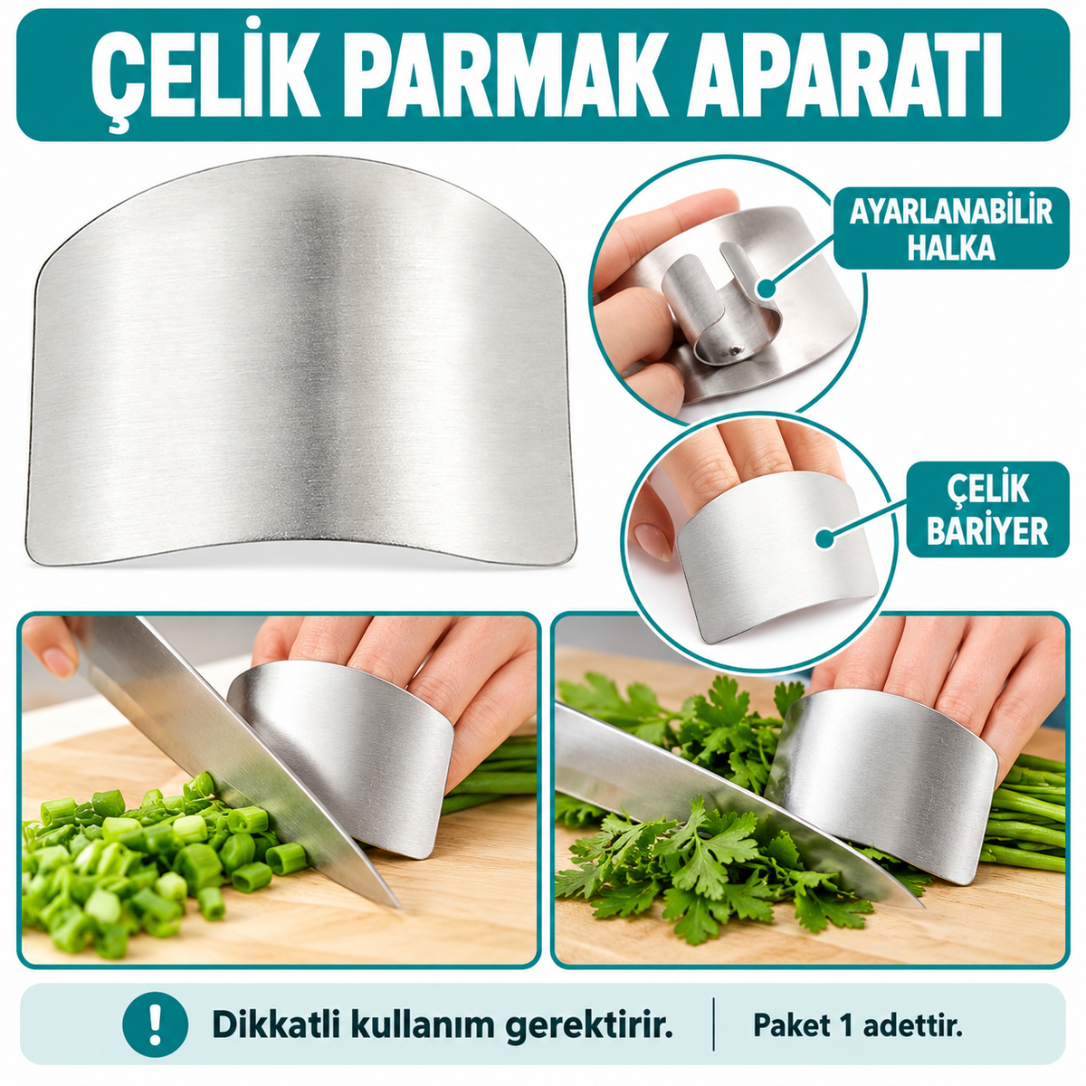 Paslanmaz Çelik Parmak Koruyucu Doğrama Güvenlik Aparatı - özellik ve kullanım bilgileri