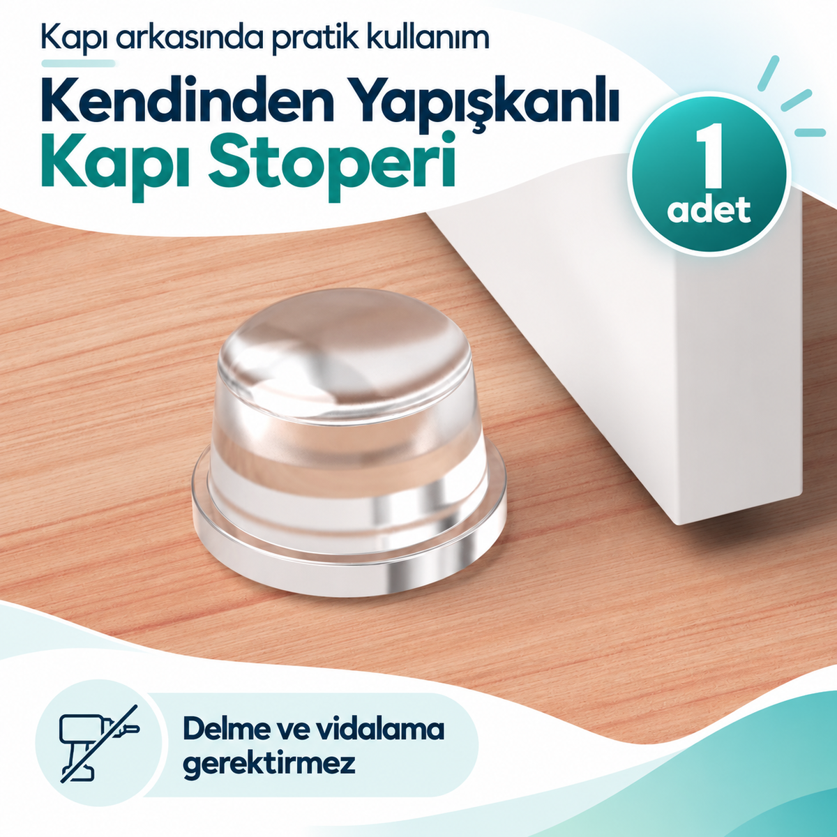 Kendinden Yapışkanlı Darbe Emici Silikon Kapı Stoperi - özellik ve kullanım bilgileri