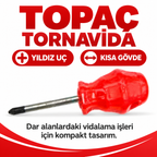 Topaç Tornavida - Yıldız Uçlu - özellik ve kullanım bilgileri