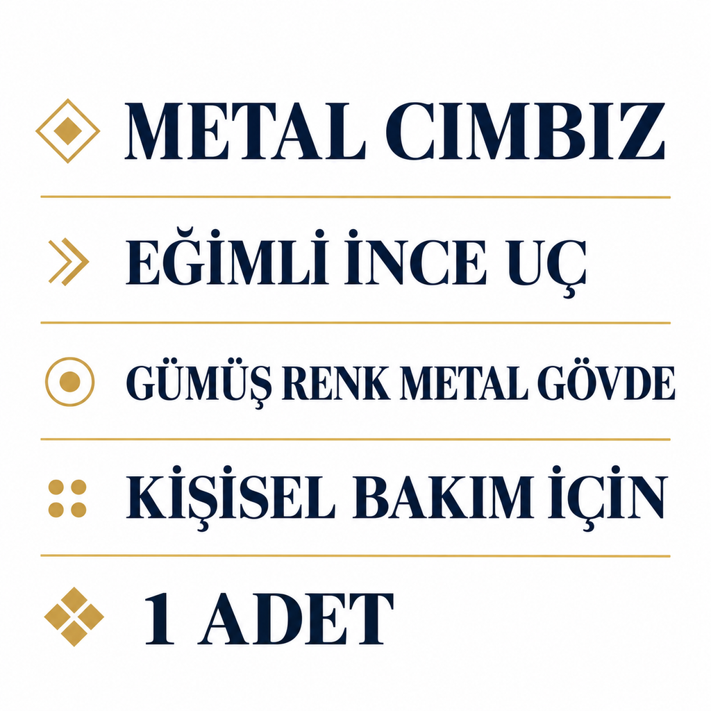 Metal Cımbız - Gümüş Renk - İnce Uç - özellik ve kullanım bilgileri