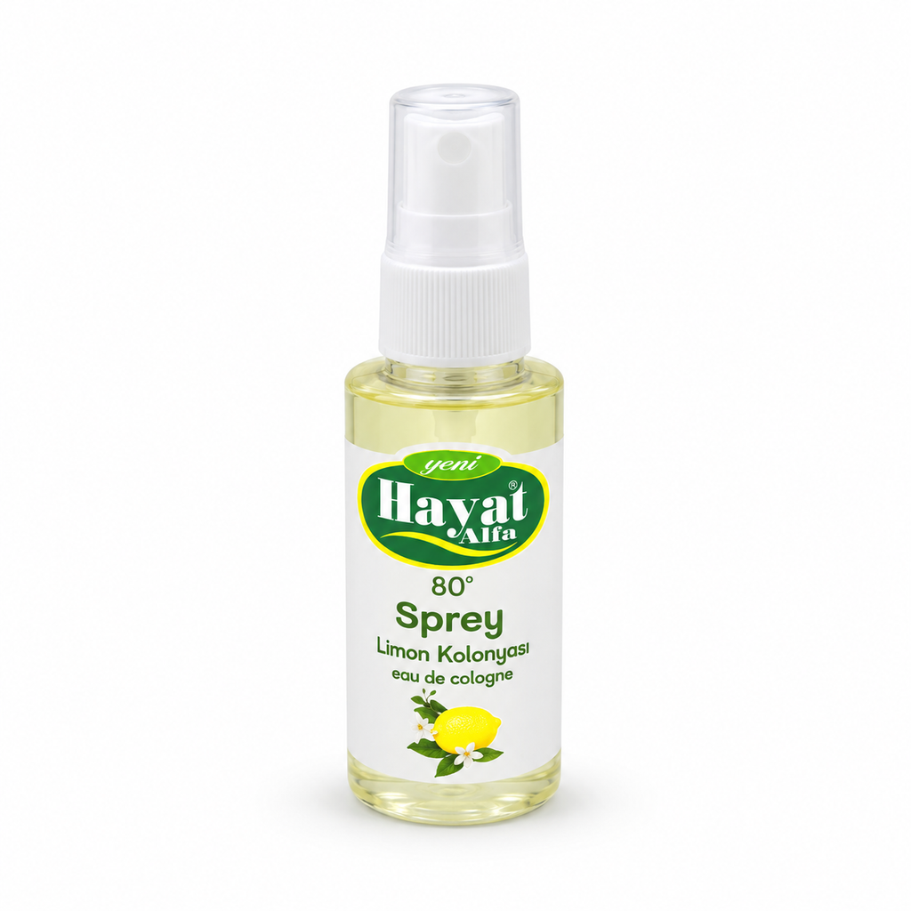 Sprey Kolonya - 50 ml - Limon Kolonyası - 80° - ürün görünümü