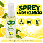 Sprey Kolonya - 50 ml - Limon Kolonyası - 80° - özellik ve kullanım bilgileri