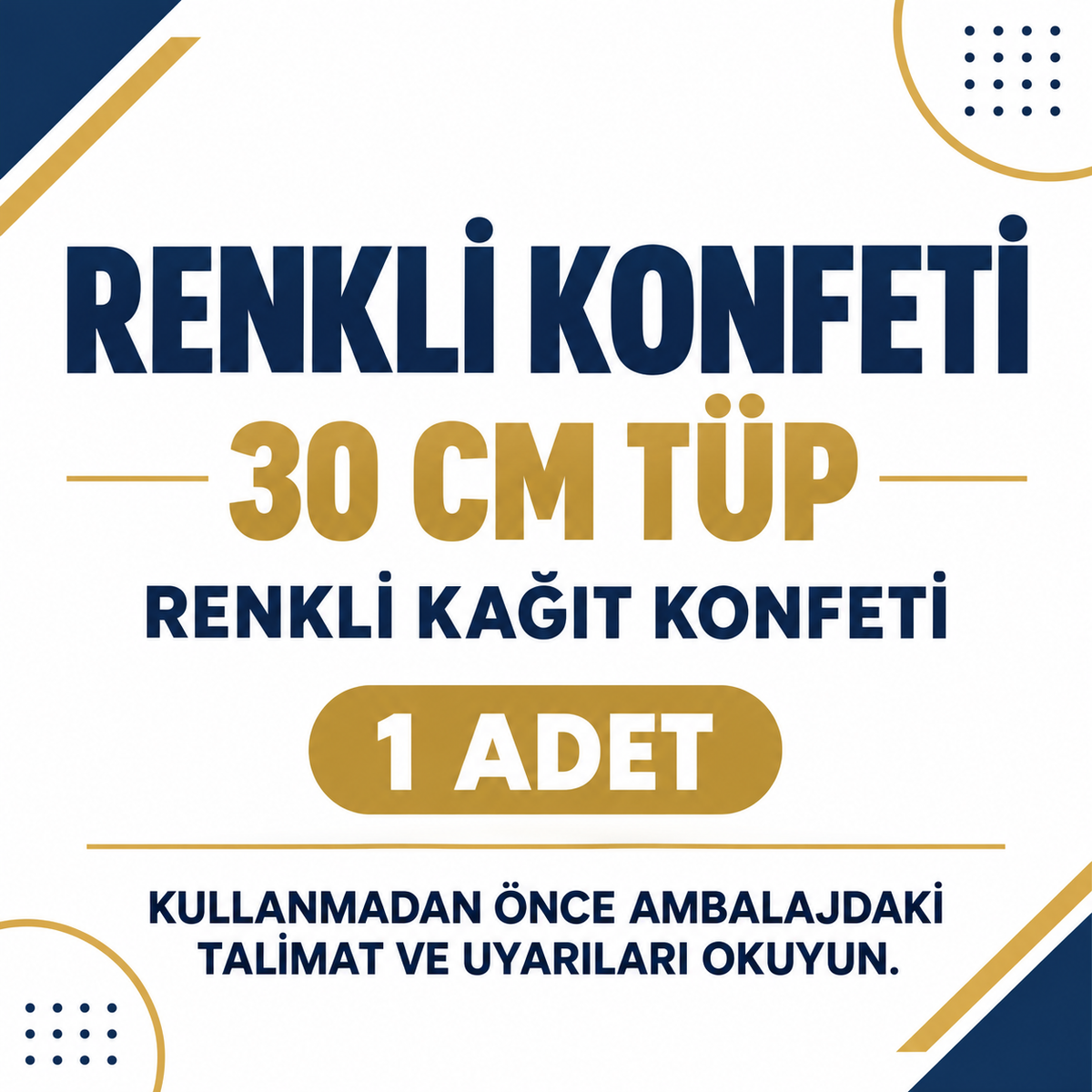 Konfeti - Karnaval Renkli - 30 cm - özellik ve kullanım bilgileri