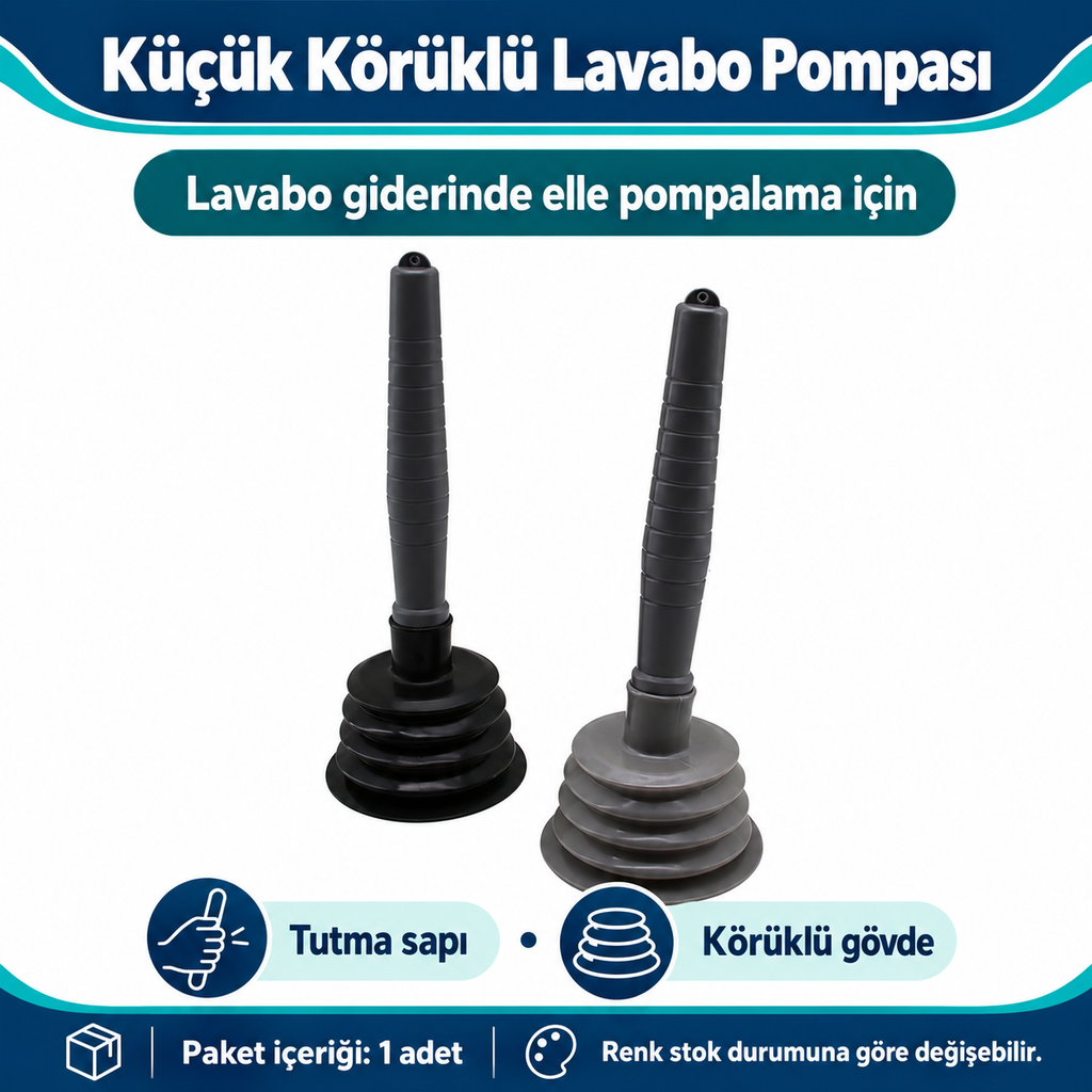 Lavabo Pompası - Küçük Boy - Körüklü - özellik ve kullanım bilgileri