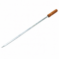 Ahşap Saplı Tavuk Şişi - Dar Yassı - Metal - 50 cm - ürün görünümü