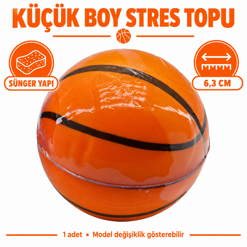 Küçük Boy Stres Topu - Sünger - 6.3 cm - 1 Adet - özellik ve kullanım bilgileri