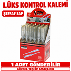 Lüks Kontrol Kalemi - Şeffaf Sap - 1 ADET - özellik ve kullanım bilgileri