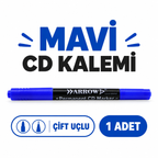 Mavi CD Kalemi - 2 Uçlu - Marker - 1 mm ve 0.4 mm - özellik ve kullanım bilgileri