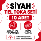 Siyah Tel Toka Seti - 10'lu Paket - özellik ve kullanım bilgileri