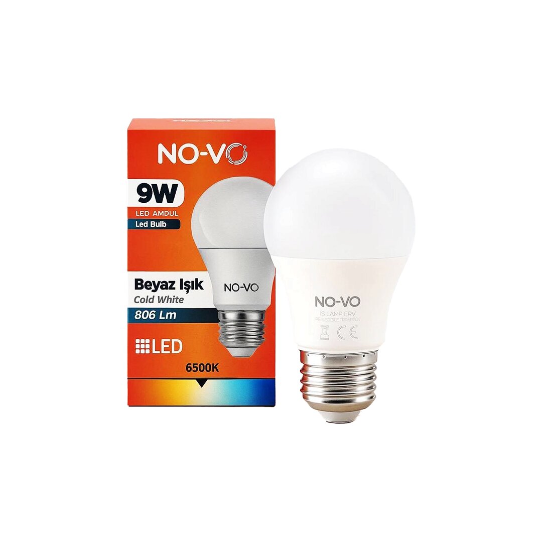 Beyaz Led Ampul - 9W - E27 Duy - ürün görünümü