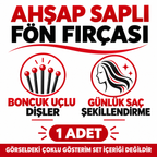 Fön Fırçası - Ahşap Saplı - Şekillendirici Tarak - 1 Adet - özellik ve kullanım bilgileri