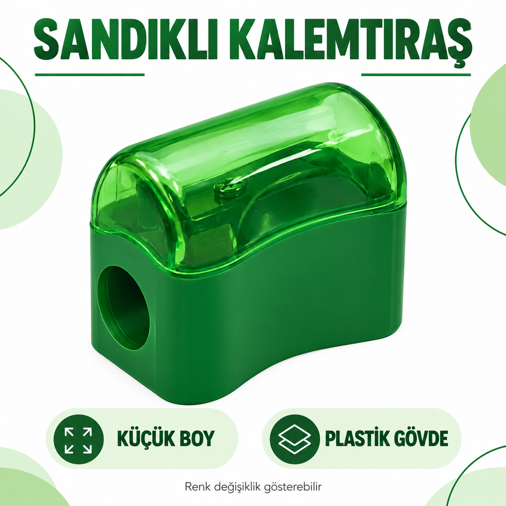 Sandıklı Kalemtıraş - Plastik - Küçük Boy - özellik ve kullanım bilgileri