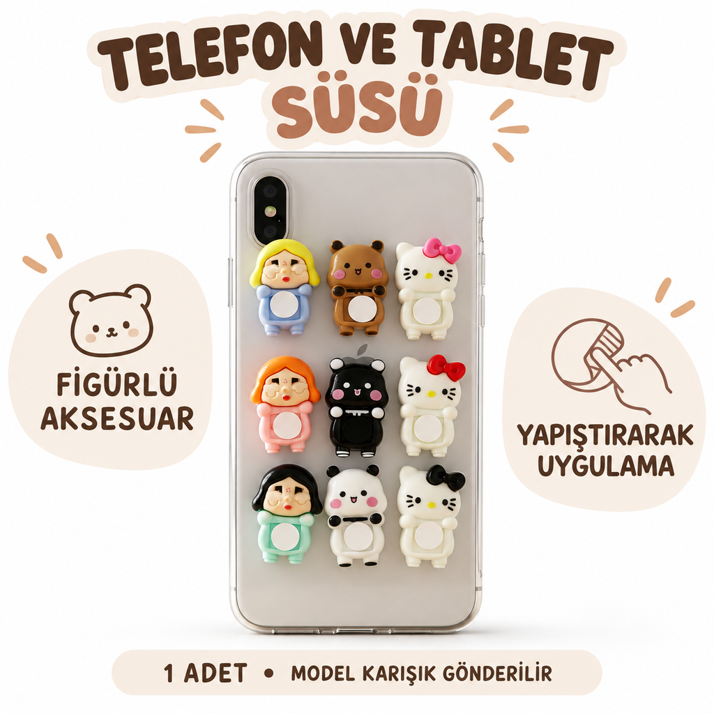 Telefon Tablet Süsü - Karışık Model - Figürlü Aksesuar - özellik ve kullanım bilgileri