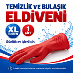 XL Beden Temizlik ve Bulaşık Eldiveni - Pamuk Astarlı - özellik ve kullanım bilgileri