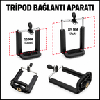 Cep Telefonu Tripod Bağlantı Aparatı - özellik ve kullanım bilgileri