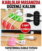 Kablo Tutucu 5 Kanallı 3 Adet - özellik ve kullanım bilgileri