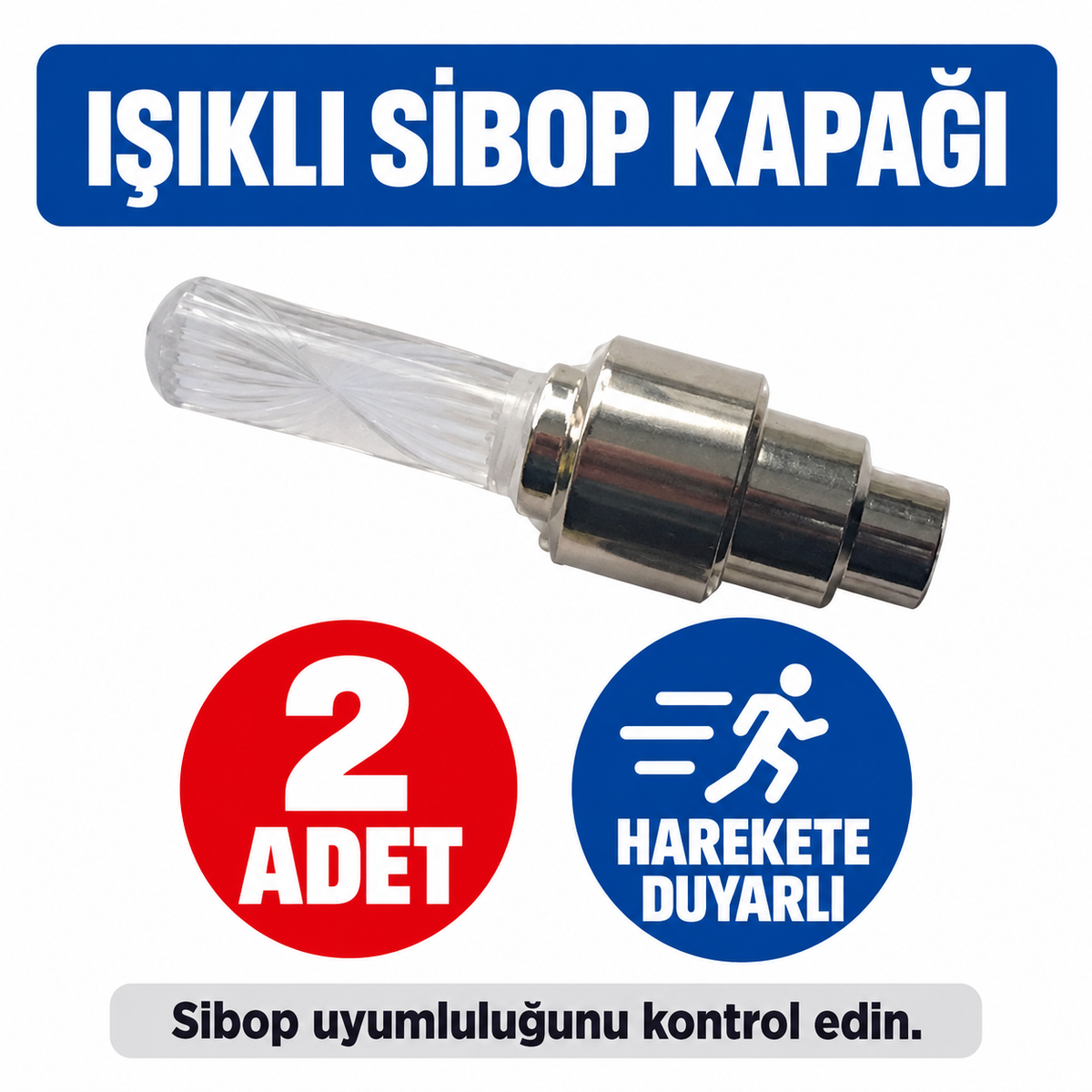 Işıklı Sibop Kapağı 2 Adet - özellik ve kullanım bilgileri