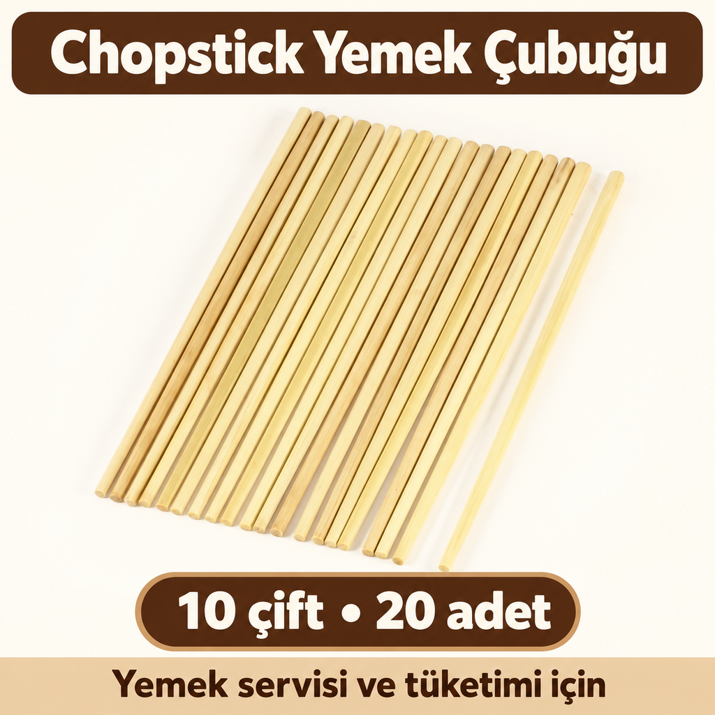 Çin Çubukları Chopsticks (10 Çift) - özellik ve kullanım bilgileri