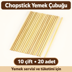 Çin Çubukları Chopsticks (10 Çift) - özellik ve kullanım bilgileri