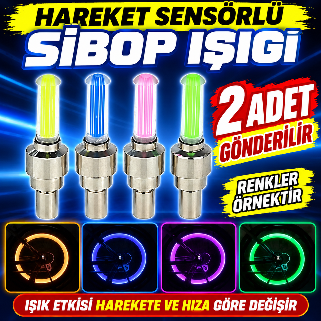 Hareket Sensörlü Sibop Işığı 2 Adet - özellik ve kullanım bilgileri