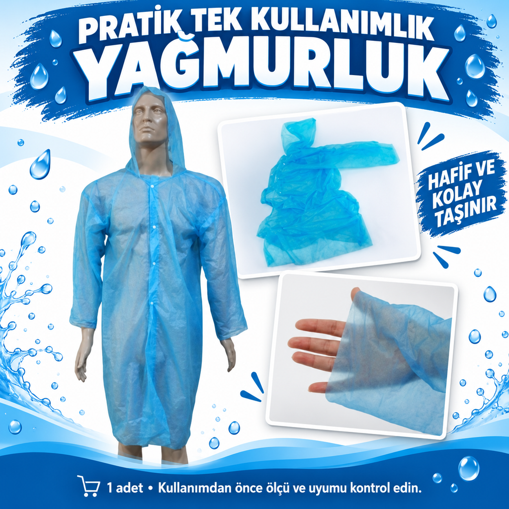 Pratik Yağmurluk Tekli - özellik ve kullanım bilgileri