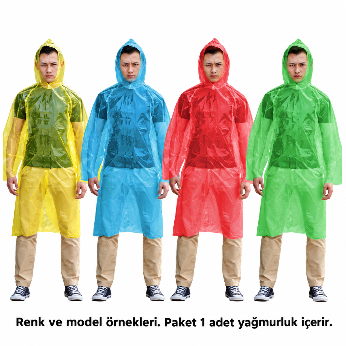 Naylon Cep Yağmurluk - ürün görünümü