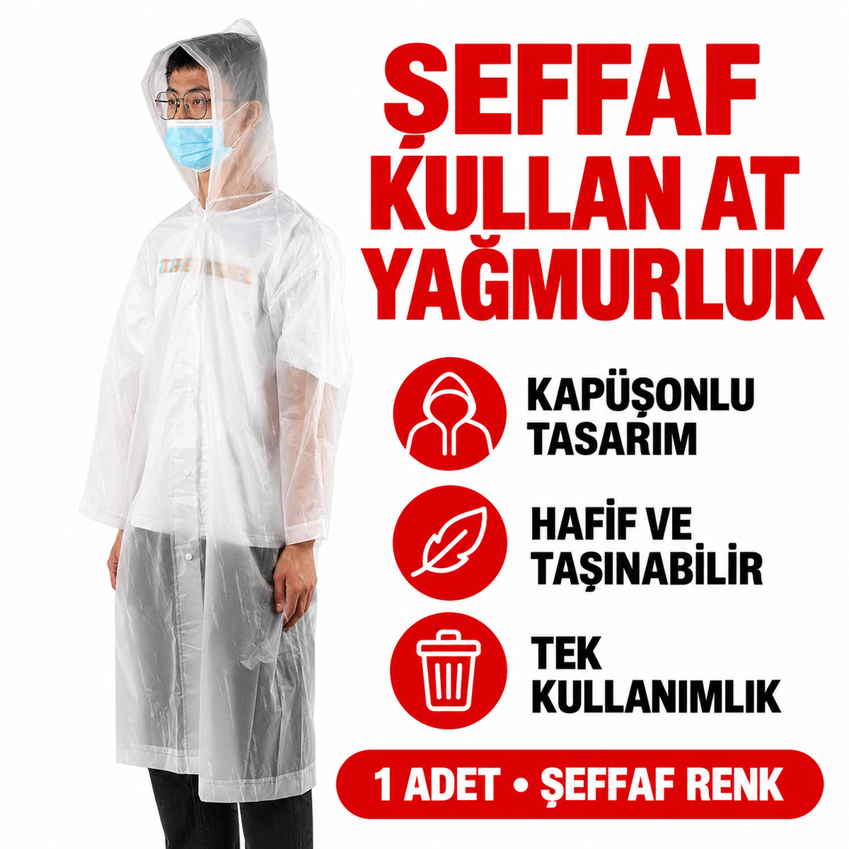 Tek Kullanımlık Kullan At Yağmurluk - özellik ve kullanım bilgileri