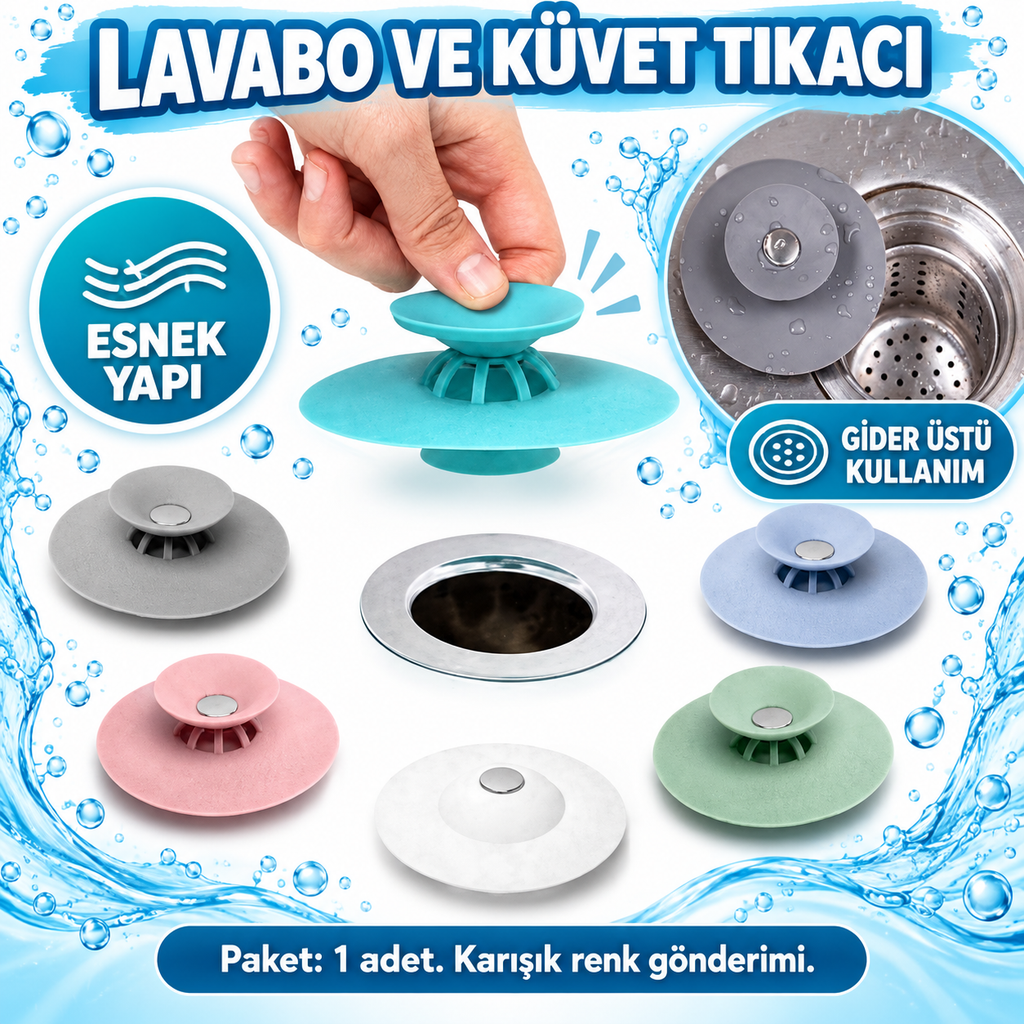 Lavabo Küvet Tıkacı - özellik ve kullanım bilgileri