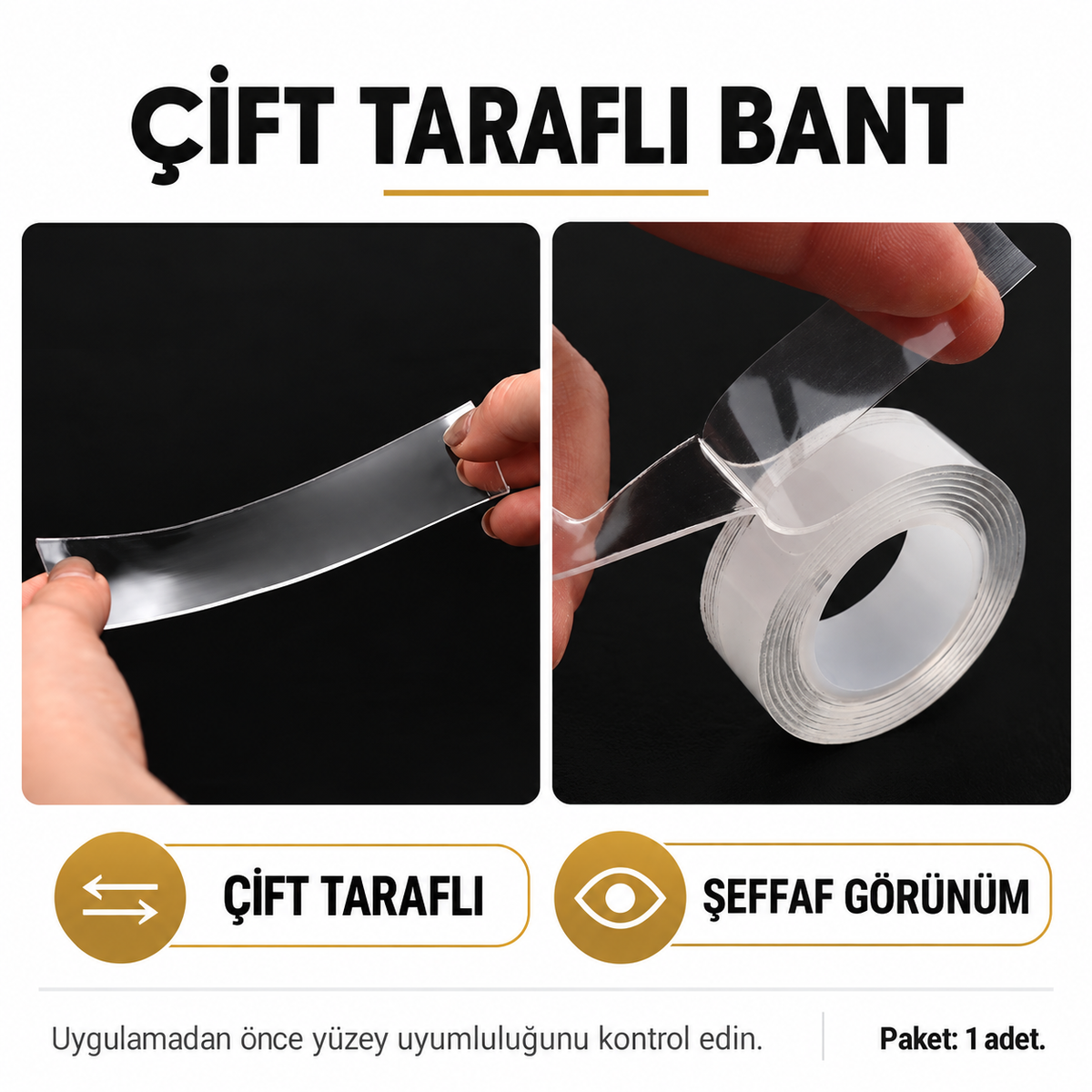 Çift Taraflı Bant - özellik ve kullanım bilgileri