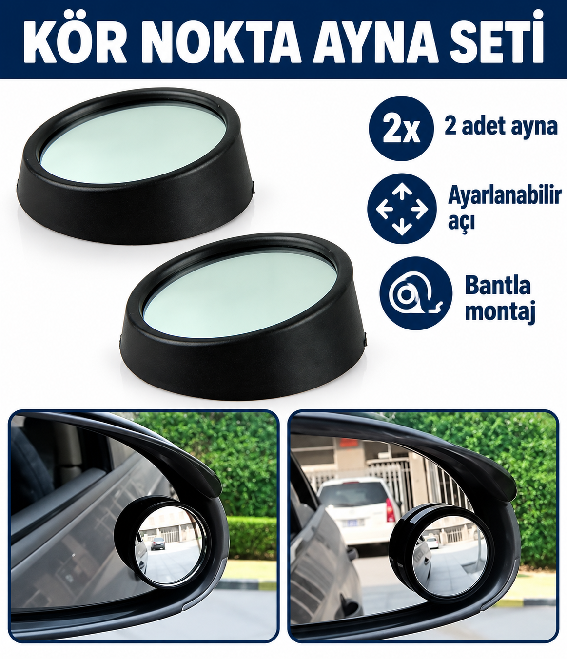 Kör Nokta Ayna Seti - özellik ve kullanım bilgileri