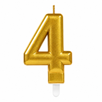 4 Rakamı Mum Gold Renk - ürün görünümü