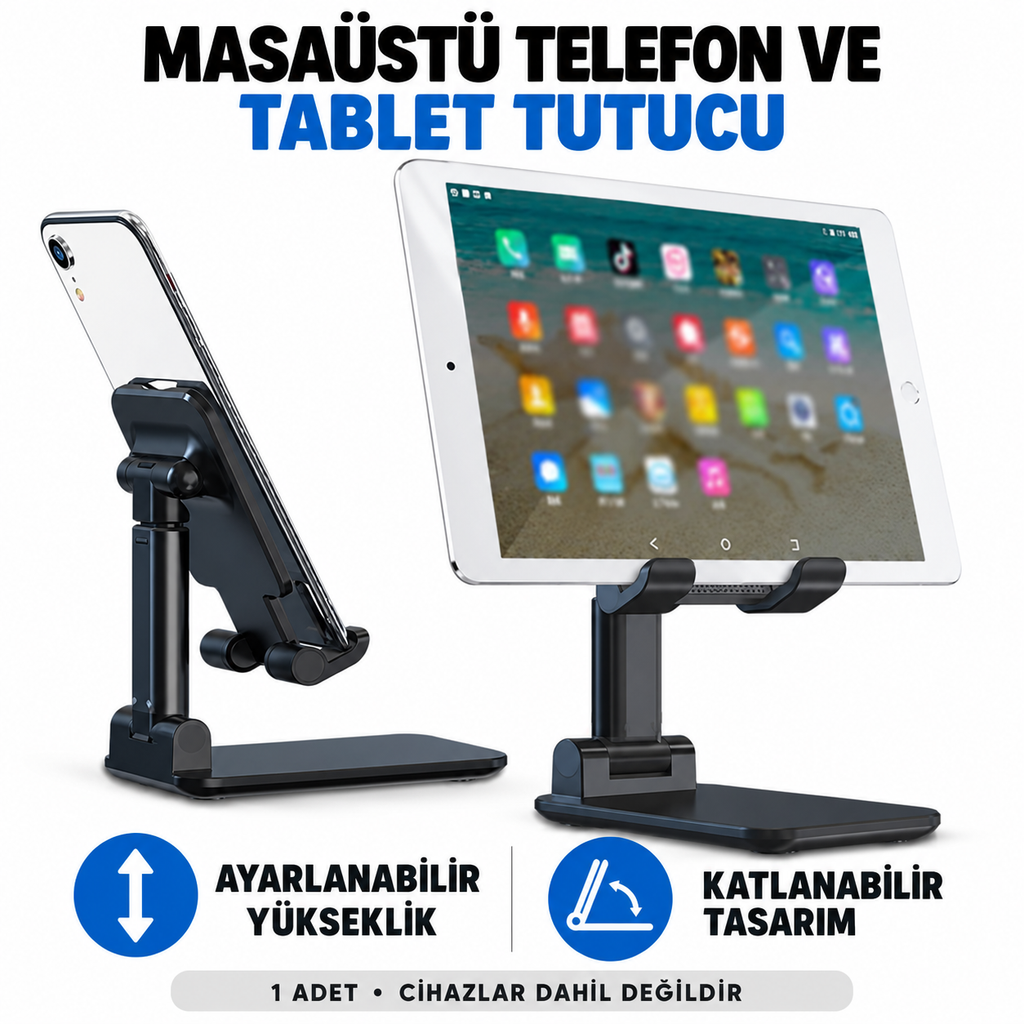 Portatif Masaüstü Telefon Tablet Tutucu - özellik ve kullanım bilgileri