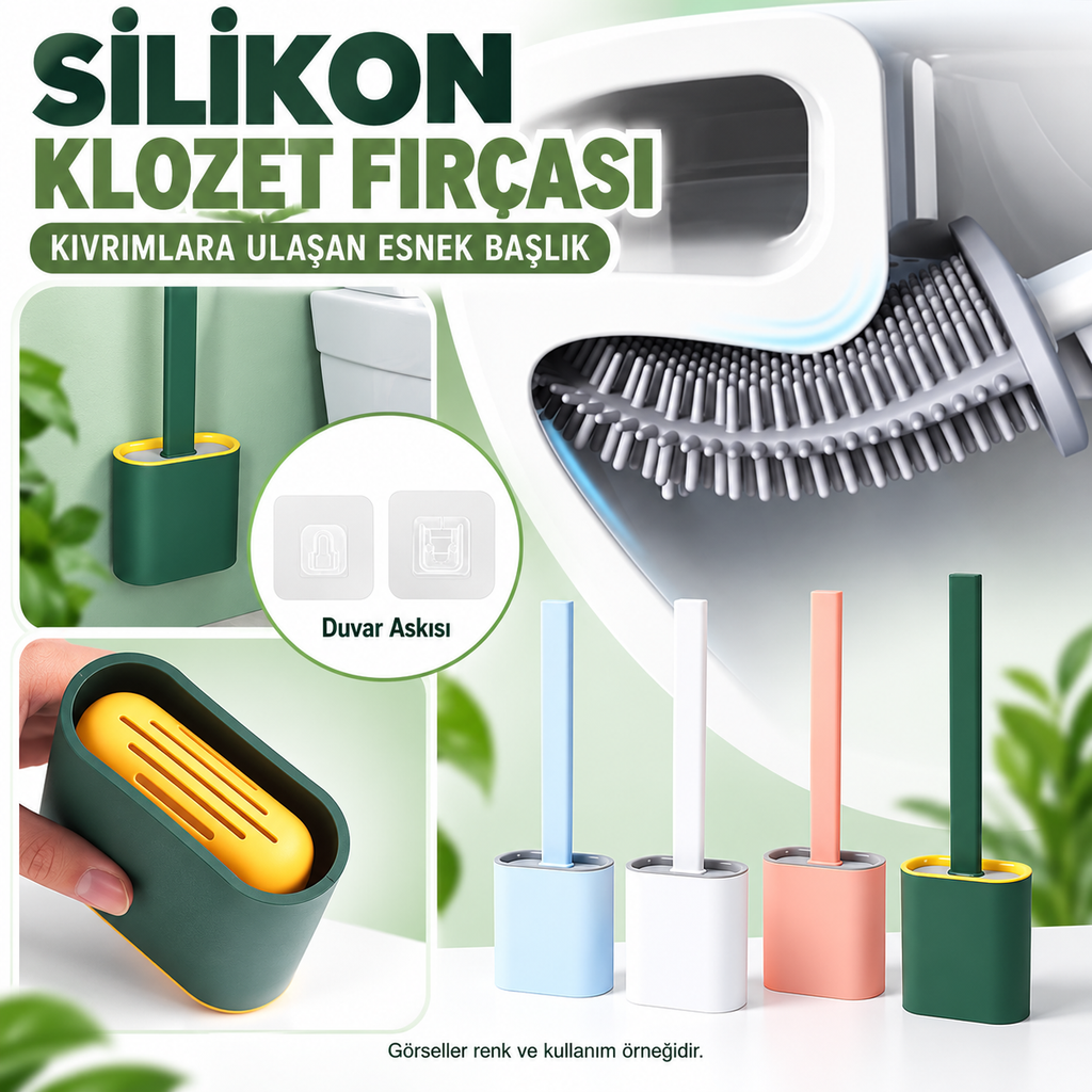 Yeni Nesil Silikon Klozet Fırçası - özellik ve kullanım bilgileri