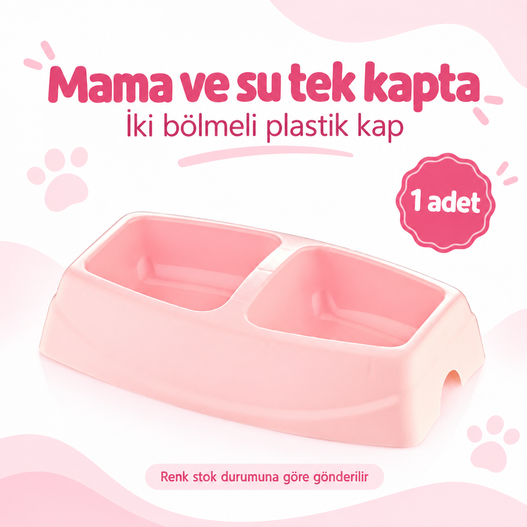 Mikopet İkili Küçük Mama Kabı - özellik ve kullanım bilgileri