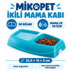 Mikopet İkili Küçük Mama Kabı - özellik ve kullanım bilgileri